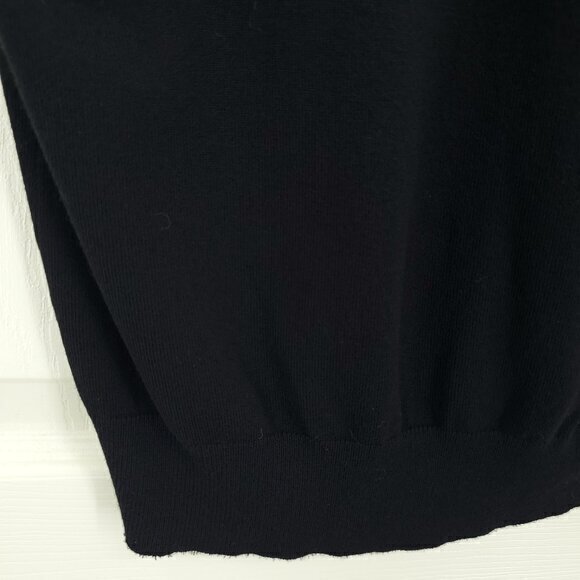 LOFT Short Sleeve Soft Knit Button Front Top with Floral Embellishment M… - Picture 12 of 14